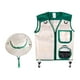 thumbnail image 1 of Conjunto De Disfraz De Explorador Para Niños, Chaleco Y Sombrero, Disfraz Para Niños, Niños Y Niñas, Color Verde, 1 of 3