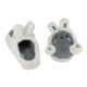 thumbnail image 3 of Pantuflas De Felpa Diseño De Conejo, Anime, Kawaii Color Gris Talla 36-37, 3 of 3