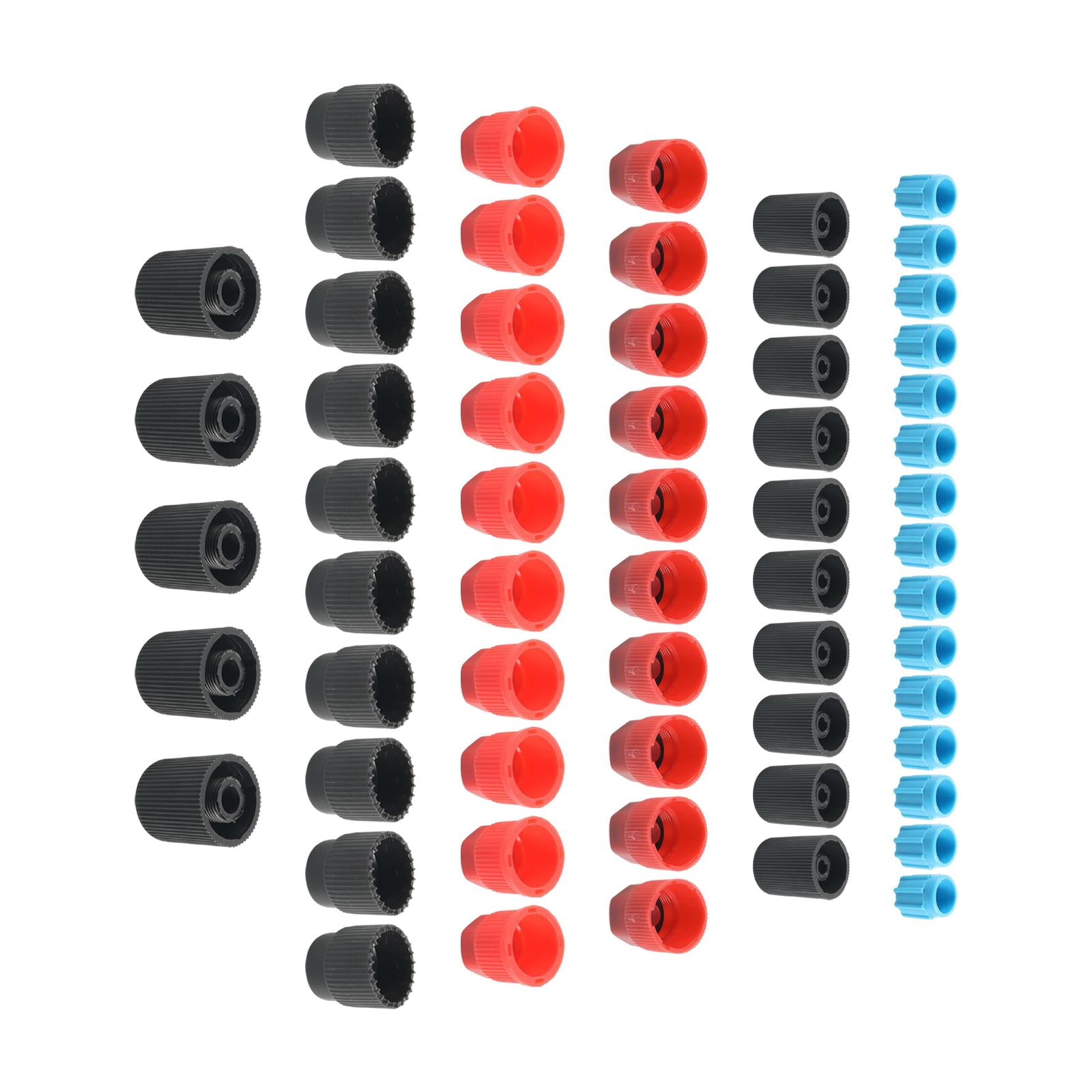 Magideal - Juego De Núcleo De Válvula De Ca Para Coche, 60 Piezas, Tapas De Válvula De Aire Acondicionado Automotriz, Tapa De Válvula De Aire, Juego De