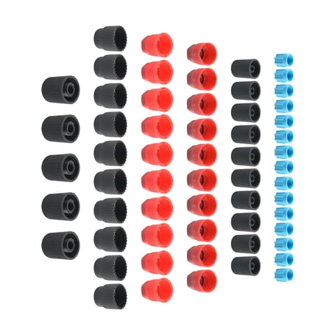 Magideal - Juego De Núcleo De Válvula De Ca Para Coche, 60 Piezas, Tapas De Válvula De Aire Acondicionado Automotriz, Tapa De Válvula De Aire, Juego De