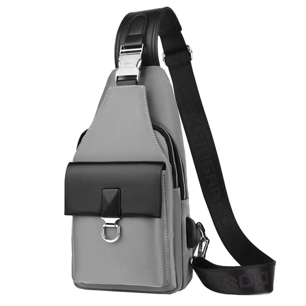 Bolso De Hombro Impermeable Para Hombre, Bolso Bandolera Usb, Bolso De Hombro Informal Para Hombre, Tela Oxford
