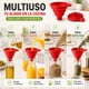 thumbnail image 3 of Embudo Plegable de Silicona para Cocina y Botellas 9x8cm Ahorro de Espacio sin Derrames, 3 of 9