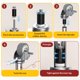 thumbnail image 5 of Caster Wheels HOLKIE, vástago expansible de 5 pulgadas con cierre, juego de 4, 5 of 9