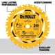 thumbnail image 2 of Disco Sierra Circular DEWALT 7 1/4 Pulg 24D HSS, 2 of 3
