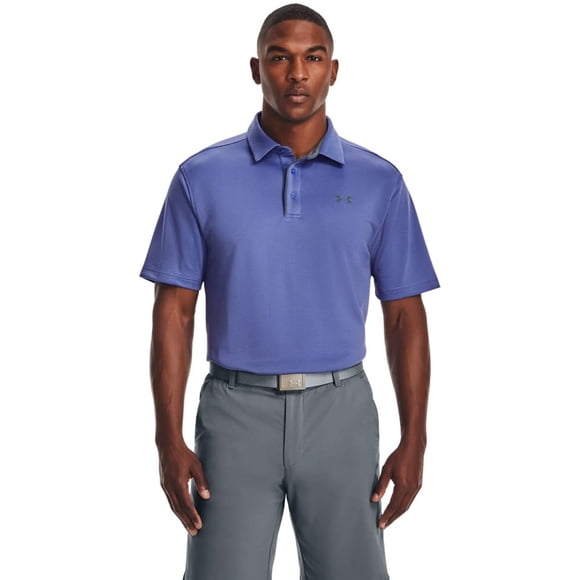 Polo de Golf Under Armour Tech para Hombre Gris Estelar Talla S