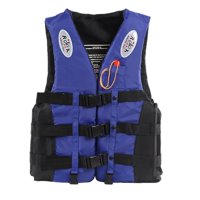 Ioensy - Chaqueta De Natación Equipo Deportivo Chaleco Salvavidas Portátil Para Navegación A La Deriva Navegación Xl Azul
