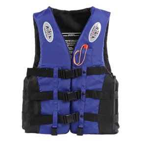 Ioensy - Chaqueta De Natación Equipo Deportivo Chaleco Salvavidas Portátil Para Navegación A La Deriva Navegación Xl Azul