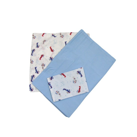 Juego De Sábanas, Color Azul, Pumucki