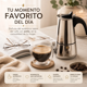 thumbnail image 4 of Combo Café Premium: Cafetera Italiana Acero + Taza Doble Vidrio Térmica, 4 of 6