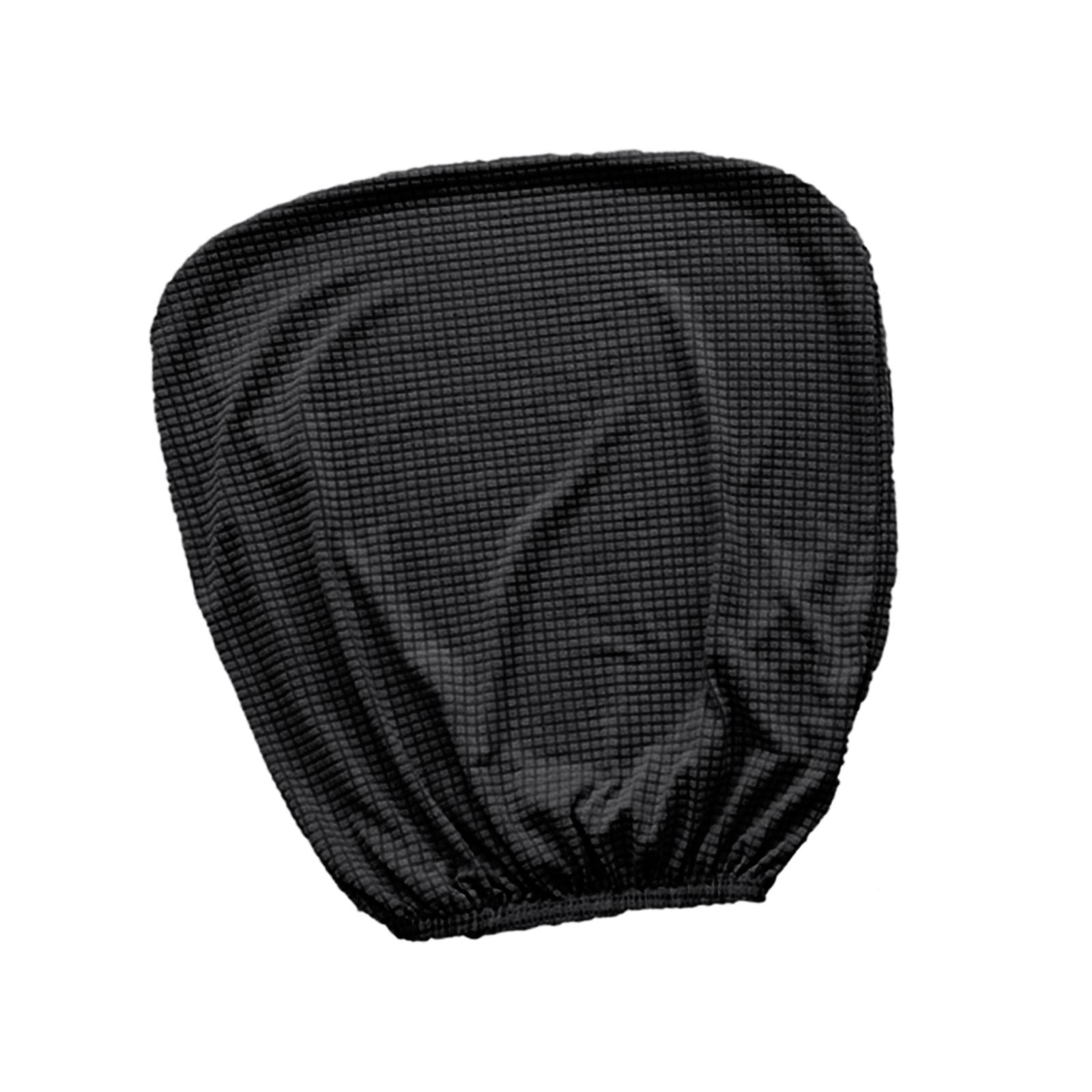 Bothyi - Fundas Traseras Para Silla De Ordenador, Cubierta Trasera Lavable Para Silla De Escritorio, Para Sala De Estudio, Color Negro