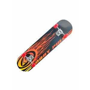 Genérico - Tabla Skate Madera Fuego 7 Láminas 32'', Negro