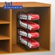 thumbnail image 4 of Estante dispensador de latas de bebidas Auledio, apilable, negro (paquete de 2), 4 of 7