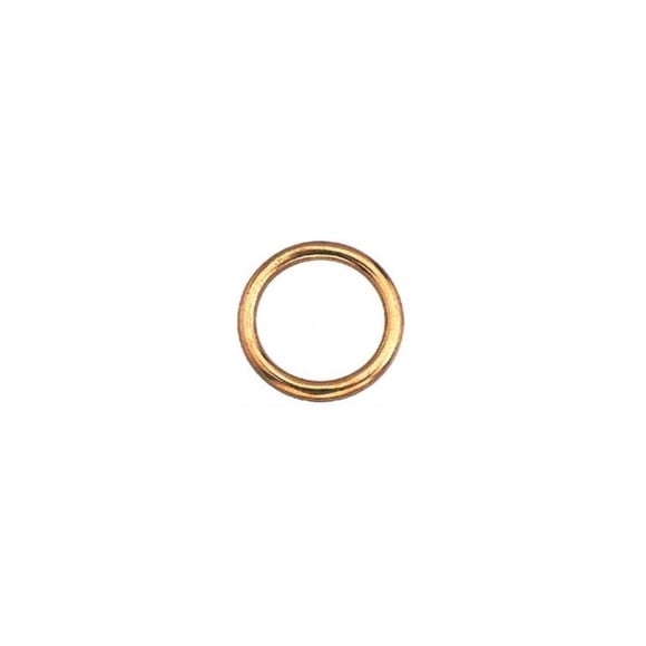 Anillo BARON MFG Jumbo, latón pulido, plata, latón macizo