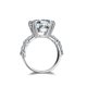 thumbnail image 3 of Anillo de Compromiso de Moissanita de Plata Esterlina 925 5 Quilates Color D Claridad VVS1 Anillos de Aniversario Anillos de Diamante Corte Asscher para Mujer, 3 of 7