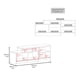 thumbnail image 3 of Rack TV 49" Bengala Wengue 1 Puerta 56x143x38,5 Cm, 3 of 3