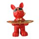 thumbnail image 3 of Estatuilla Para Artículos Diversos, Estatua De Perro, Bandeja Organizadora De Entrada, Color Rojo, 3 of 5