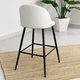 thumbnail image 3 of Piso de Bar Taburete Velvet 66cm Terciopelo Blanco, 3 of 5