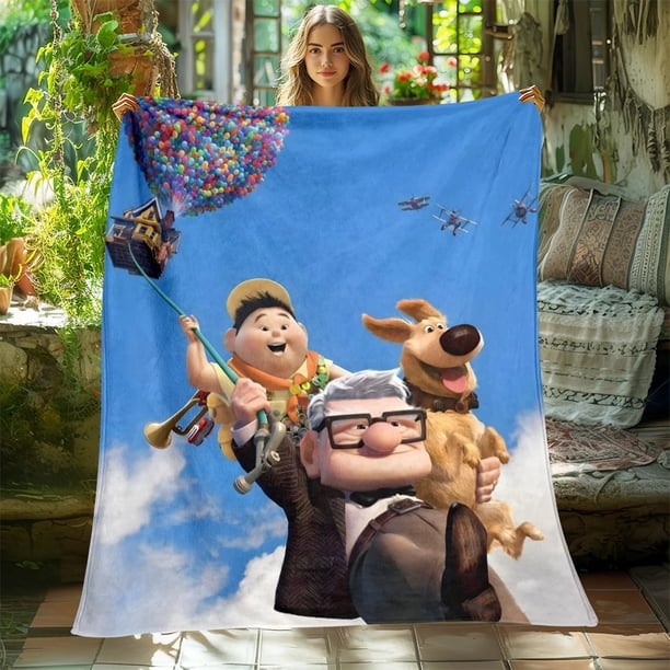One old and one young in flight travel cartoon facecloth all-season Home Sofa bed soft travel comfortable 3D digital printing Bed Sheets