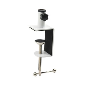 Magideal - Abrazadera De Montaje En Mesa, Estable, Resistente, A Prueba De Golpes Con Tornillo , Soporte De Brazo Práctico Resistente Para Lámpara De , Blanco