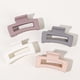thumbnail image 5 of 4pcs Classic Frosted Square Hair Clips - Perfect for Girls & Women - Hollow Shark Claw Design, 5 of 5