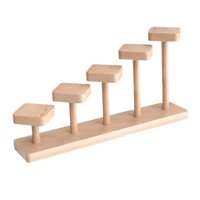 Magideal - Soporte De Exhibición De Figura Vertical De Madera, Escaparate De Escritorio, Estante De Exhibición Para Modelo Cosmético, Joyería, Figura De Acción, F