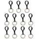 thumbnail image 3 of La langosta plástica del metal 10pcs abrocha el keyring negro de la cadena del anillo dominante del gancho de la garra, 3 of 3