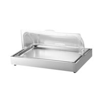 Bothyi - Bandeja Fría Para Servir Buffet Plato Refrigerado Para Reuniones Restaurante Navideño Plata