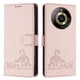 thumbnail image 5 of Funda tipo cartera FOXDOCK para Realme 12 5G con soporte, ranuras, RFID, diseño de gato, 5 of 5