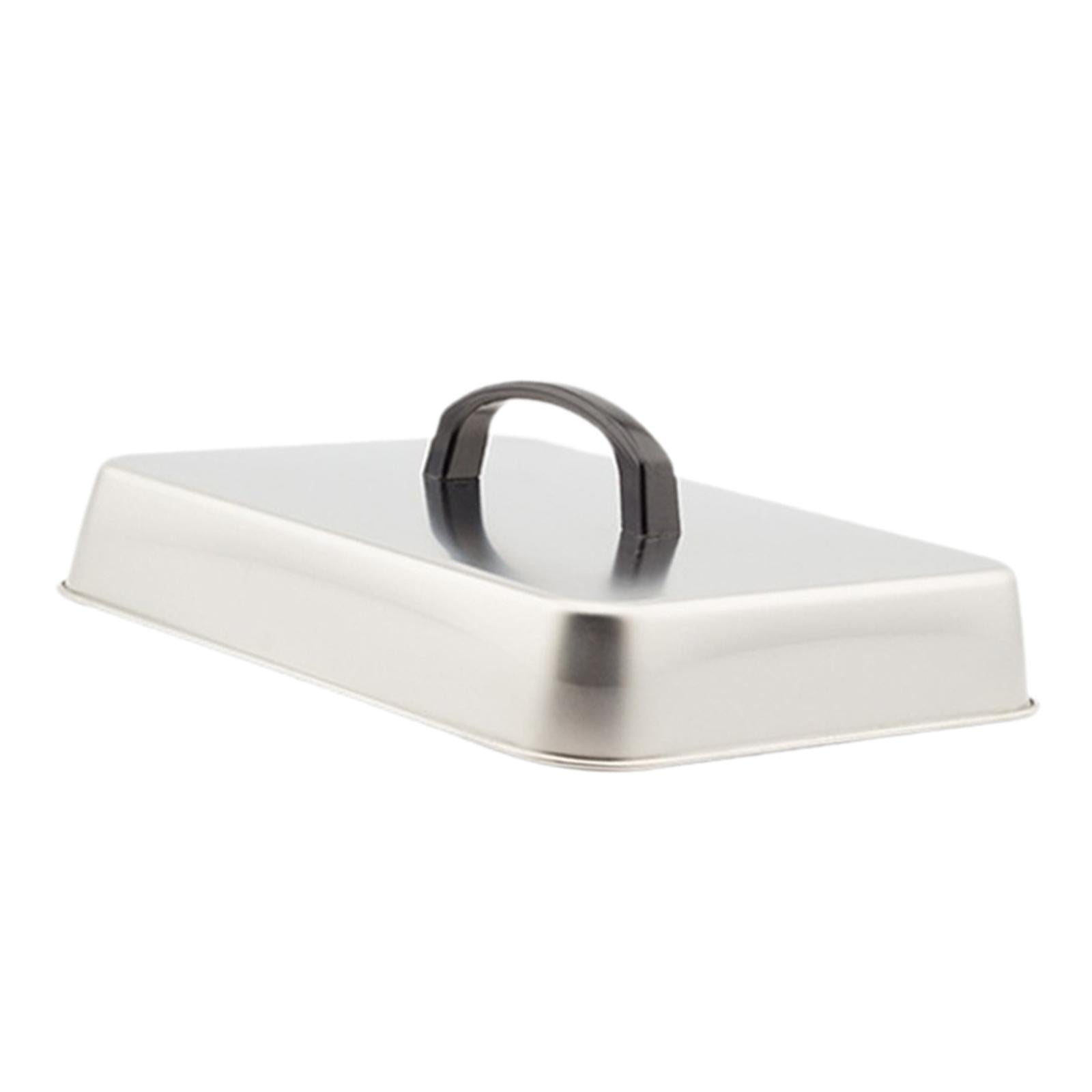 Magideal - Cubierta De Hamburguesa Con Cúpula Para Derretir Queso, Accesorio Para Plancha, Cubierta De Acero Inoxidable Para Hamburguesas, Barbacoa Al Aire Libre 26x20x5cm