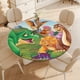 thumbnail image 4 of En busca del valle encantado-theme Fitted Round Tablecloths Elastic Edged Table Covers Waterproof Table Cloth for Kitchen Holiday Party Tables Decor 150cm, 4 of 6