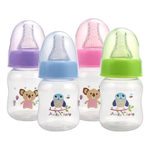 Genérico - Set 5 Mamaderas Biberon 60Ml Compacto Practico Bebe Lau