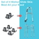 thumbnail image 3 of Paquete De 4 Esquís Walker Glides Para Andadores Plegables, 3 of 7