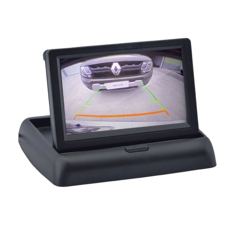 Importclick - Pantalla Cámara Auto Retrovisor Retroceso Rebatible 4.3