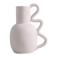 Magideal - Florero De Cerámica Interior Exterior Centro De Mesa Artesanía Florero De Mesa Decoración Para El Hogar Para Entrada, Balcón, Cocina, Baño, , Punto