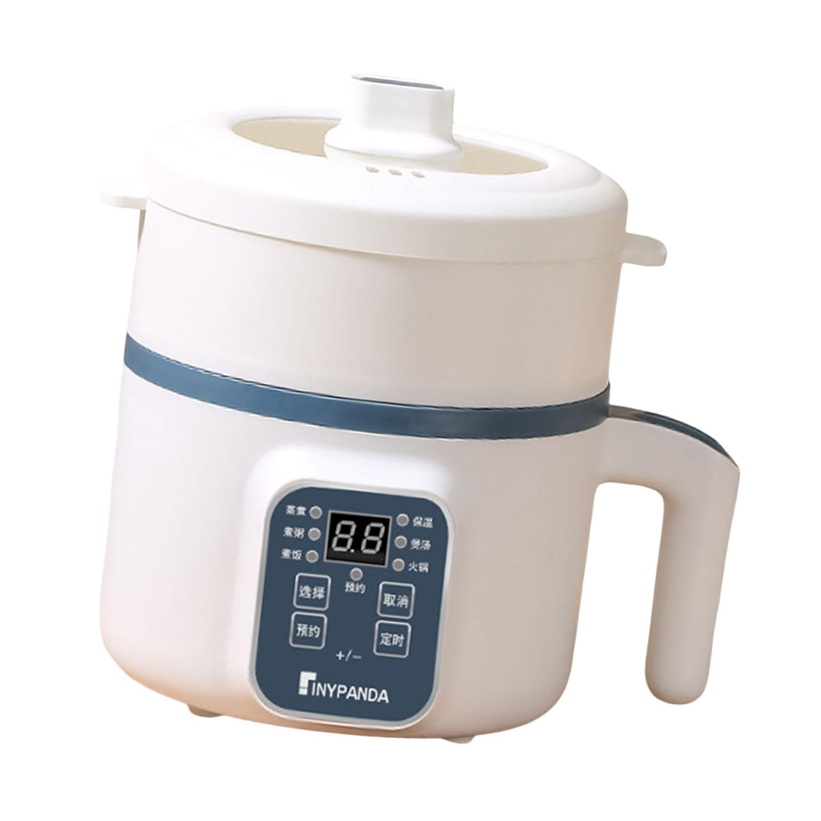 Magideal - Mini Olla Eléctrica Para Cocinar Con Protección Contra Sobrecalentamiento Diseño Compacto Sin Interior Para Una Fácil Limpieza Olla Portátil Para Cocinar Arroz Y Fideos Con Vaporizador