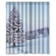 thumbnail image 1 of Cortina de ducha navideña con ganchos, tamaño 60 x 72 pulgadas, 1 of 3