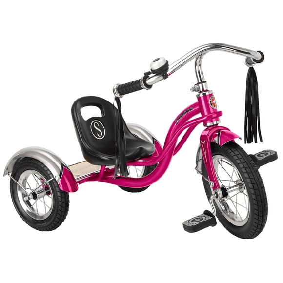 Triciclo Schwinn Roadster para niños pequeños de 2 a 4 años, color rosa