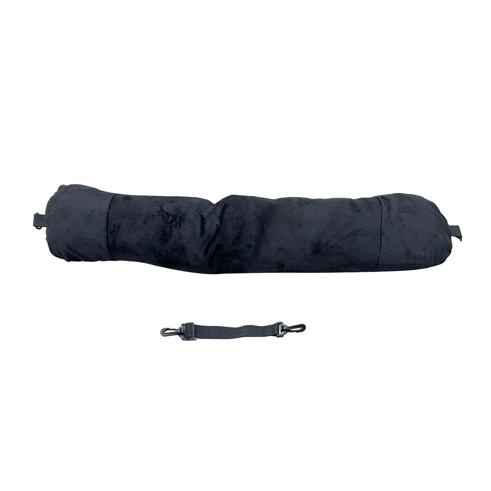 Bothyi - Almohada De Cuello Rellenable Para Viaje, Reposacabezas De Viaje Suave, Almohada De Viaje Rellenable, Color Negro