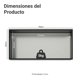 thumbnail image 2 of Mueble Aéreo de Cocina Madesa Reims 70 cm 1 Puerta Basculante Negro, 2 of 9