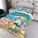 thumbnail image 3 of Cuentos de Dragón Conjunto de sábanas temático, trío de piezas, cómodo y amigable con la piel, diseño único, regalo de decoración para el hogar para familiares, amigos y fans,135cm *200cm, 3 of 6