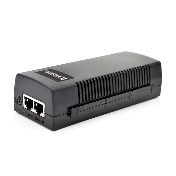 Inyector PoE iCreatin de 60 W Gigabit Ultra PoE+ 10/100/1000 Mbps