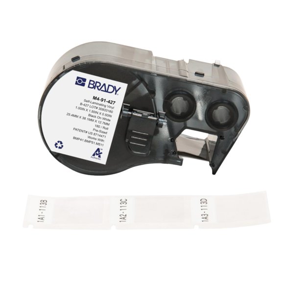 Etiquetas Brady M4-91-427 2,5 cm x 3,8 cm 180 etiquetas por rollo