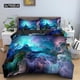 thumbnail image 1 of x972 Bed SheetsGalaxy Space Bedding Set Universe Duvet Cover Psychedelic Quilt Cover with Zipper Full Polyester Comforter Cover 3-Piece Bedding Set (1 Duvet Cover + 2 Pillow Shams) nj972, 1 of 5