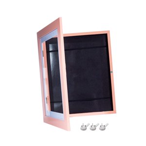 Magideal - Marco De Arte Para Niños Marco De Fotos Apertura Frontal Intercambiable Resistente A Roturas Con Correas Elásticas Marco De Ilustraciones Para Niños Rosa L