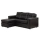 thumbnail image 3 of Seccional Emanuel Cuero Sintetico Pu Negro, 3 of 8
