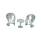 thumbnail image 5 of 3 Piezas Pintadas A Mano 1/64 Mesa Redonda Y Silla Modelo Accesorios De Película En Miniatura Argent, 5 of 5