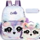 thumbnail image 1 of Cute Cat Sequin Backpacks for Girls School Bag with Lunch Box Pencil Case for Elementary Preschool Students Kids Travel Backpack, 1 of 3