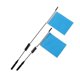 thumbnail image 1 of Pack De 2 Antenas Metálicas Con Bandera Universal Para 1/10 1/12 1/16 Monster Truck Azul, 1 of 5