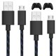 thumbnail image 1 of Cable de carga para Xbox One Talkworks de nailon trenzado de 10 pies, paquete de 2, 1 of 7