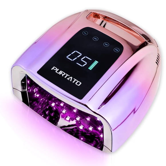 Lámpara de uñas UV LED Purtato Professional recargable 96W